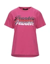 FRANKIE MORELLO FRANKIE MORELLO WOMAN T-SHIRT FUCHSIA SIZE S COTTON,12522468AO 5
