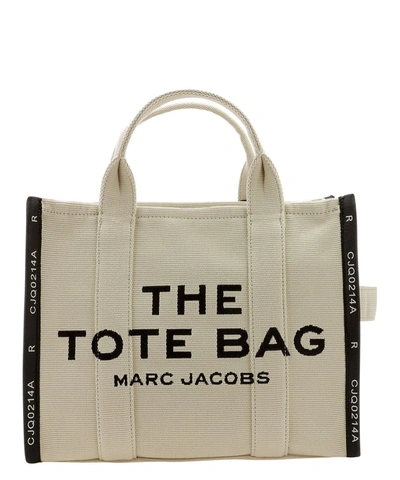 Marc Jacobs Small Tote Bag 'the Jacquard' In Beige