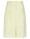 L'autre Chose L' Autre Chose Woman Shorts & Bermuda Shorts Pastel Yellow Size 4 Acetate, Viscose In Yellow