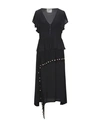 FRANKIE MORELLO FRANKIE MORELLO WOMAN LONG DRESS BLACK SIZE 4 ACETATE, SILK, COTTON, ELASTANE,15087185RX 3