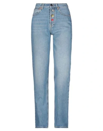 SEMICOUTURE SEMICOUTURE WOMAN JEANS BLUE SIZE 25 COTTON,42822070IW 3