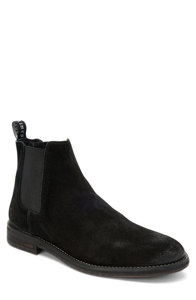 Allsaints Harley Chelsea Boot In Black Suede