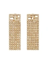 FENDI CRYSTAL EMBELLISHED EARRINGS