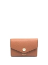 Mulberry Grained-effect Folded Wallet In Brown
