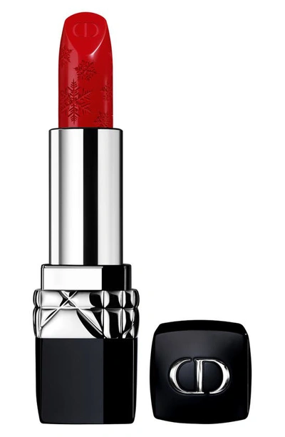 Dior Refillable Lipstick In 999 Satin