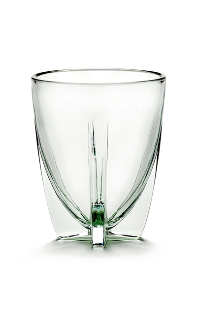 Ann Demeulemeester For Serax Set-of-four Dora 25 Cl Glass In Green