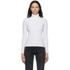 RE/DONE WHITE 60S LONG SLEEVE TURTLENECK