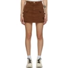 MARC JACOBS MARC JACOBS BROWN TWILL POCKET SKIRT