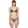 AGENT PROVOCATEUR AGENT PROVOCATEUR BLACK LORNA PLUNGE BRA