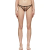 AGENT PROVOCATEUR BLACK OUVERT LORNA BRIEFS