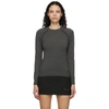 SPORTMAX GREY WOOL ABETE SWEATER