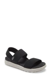 Keen Elle Webbing Strap Sandal In Black Fabric