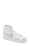 Nike Blazer Mid '77 Vintage High-top Trainers In Summit White/ Metallic Silver