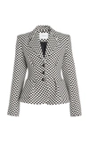 ERDEM ERNEST CHECKERED COTTON-BLEND JACKET