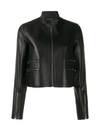 FENDI FENDI ZIPPER TRIM CROPPED JACKET