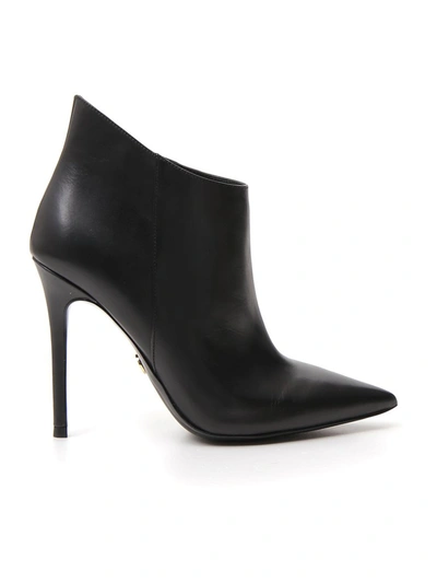 Michael Michael Kors Antonia  Leather Ankle Boots In Black