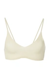Jacquemus Le Bandeau Valensole Knit Bralette In Plaid,black