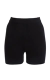Jacquemus Ribbed Knit Shorts In Black,white