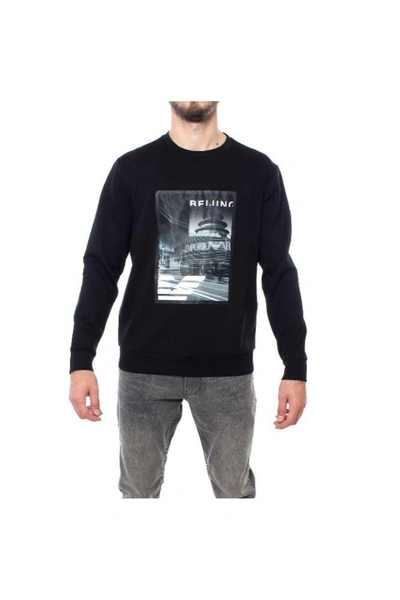 Emporio Armani Men's Black Cotton Sweatshirt