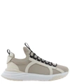 FERRAGAMO SALVATORE FERRAGAMO WOMEN'S BEIGE POLYESTER SNEAKERS,0723753BONE 9.5