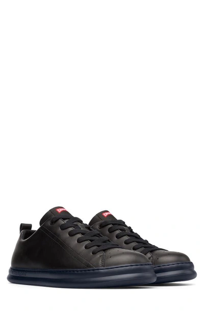 Camper Runner Leather Trainer In Black