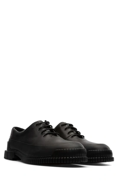 Camper Pix Plain Toe Derby In Black/black