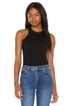 Wsly The Rivington Ribbed Stretch-tencel Lyocell Tank In Black