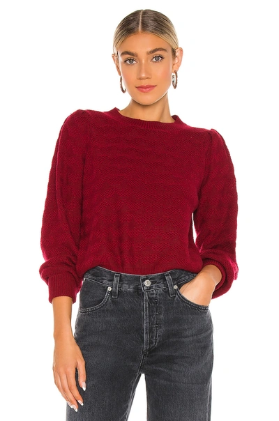 Joie Nadalia Textured Knit Sweater In Rhubarb
