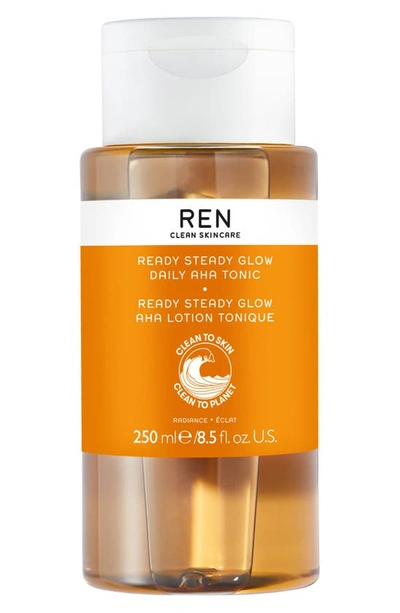 Ren Clean Skincare Steady Glow Daily Aha Tonic Resurfacing Toner, 3.38 oz