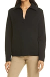 VINCE WOOL & CASHMERE POLO SWEATER,V715978666