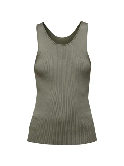 3.1 Phillip Lim 골지 레이어드 탱크 탑 In Green