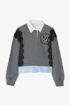 3.1 Phillip Lim 3.1 X Shopbop Cropped Rugby Combo Sweatshirt In Animal Print