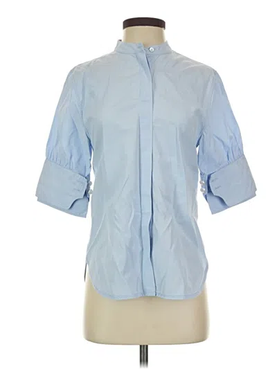 Pre-owned 3.1 Phillip Lim 3/4 Sleeve Button Down Shirt In Blue
