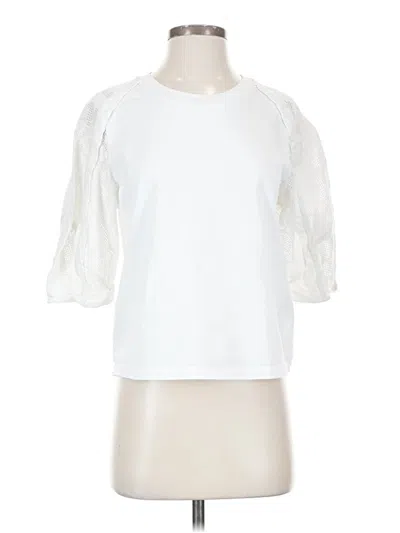 Pre-owned 3.1 Phillip Lim 3/4 Sleeve T-shirt In White