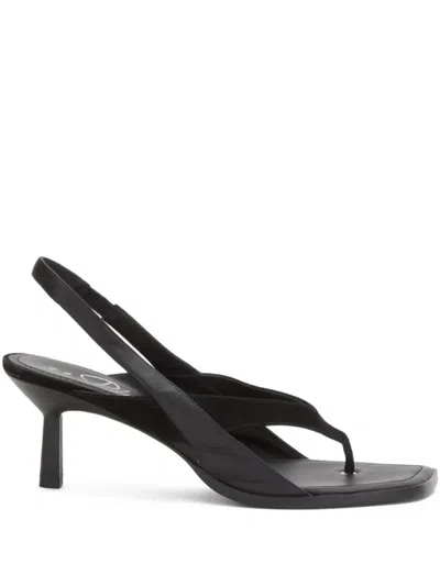 3.1 Phillip Lim 68mm Slingback Leather Sandals In Black