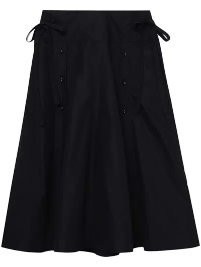 3.1 Phillip Lim A-line Midi Skirt In Black