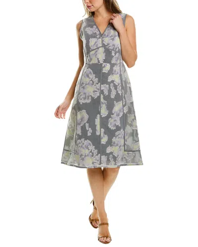 3.1 Phillip Lim Abstract Daisy Fil Coupe Silk-blend Midi Dress In Multi