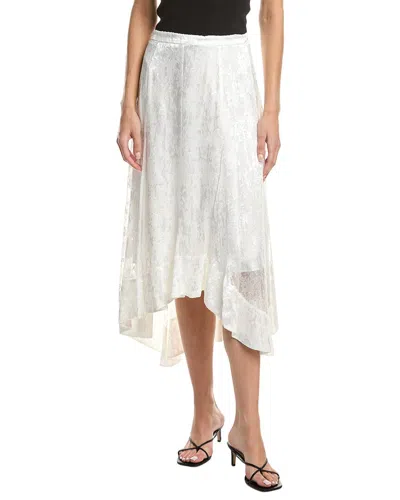 3.1 Phillip Lim Abstract Textured Devore Asymmetric Silk-blend Dress In White