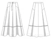 3.1 Phillip Lim Abstract Vines Utility Skirt W Belt In White