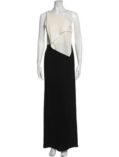 Pre-owned 3.1 Phillip Lim Acetate Long Dress In Black