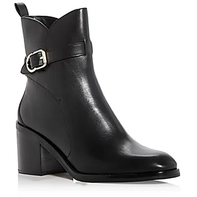 3.1 Phillip Lim Alexa - 40mm Boot Womens Suede Stacked Heel Ankle Boots In Black
