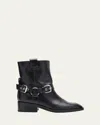 3.1 Phillip Lim Alexa Leather Moto Boots In Black
