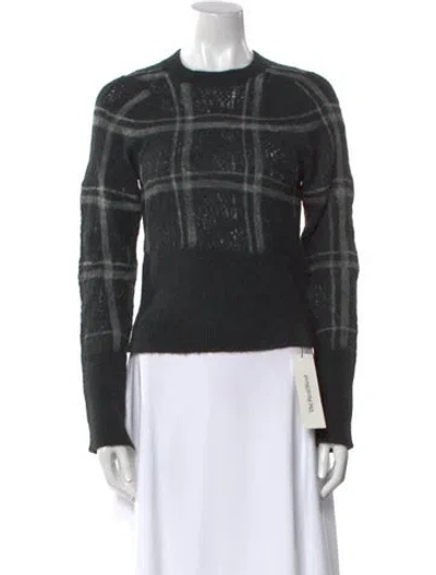 Pre-owned 3.1 Phillip Lim Alpaca Plaid Print Sweater In Green