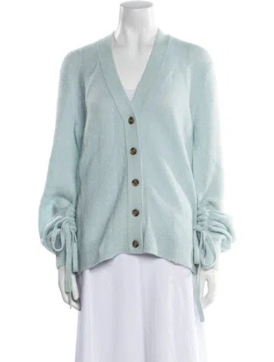 Pre-owned 3.1 Phillip Lim Alpaca V-neck Sweater In Blue