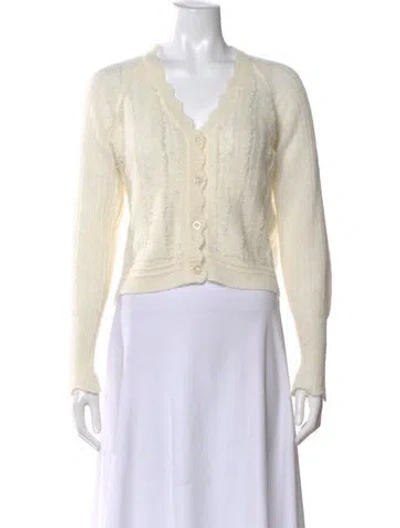 Pre-owned 3.1 Phillip Lim Alpaca V-neck Sweater In Neutral