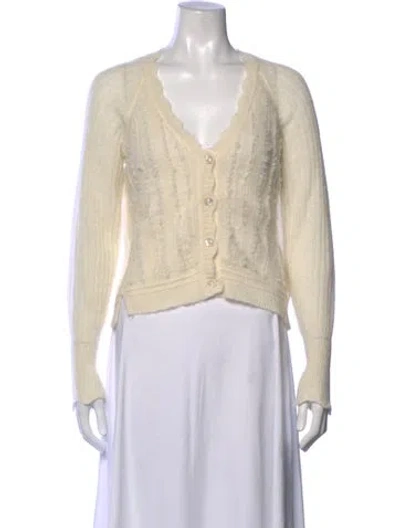Pre-owned 3.1 Phillip Lim Alpaca V-neck Sweater In Neutrals