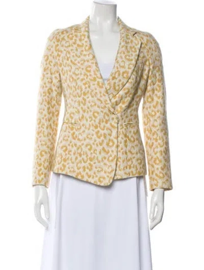 Pre-owned 3.1 Phillip Lim Animal Print Blazer In Neutral