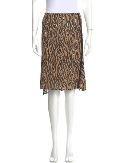 Pre-owned 3.1 Phillip Lim Animal Print Knee-length Skirt In Neutral