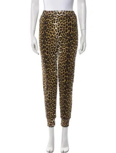 Pre-owned 3.1 Phillip Lim Animal Print Sweatpants In Brown