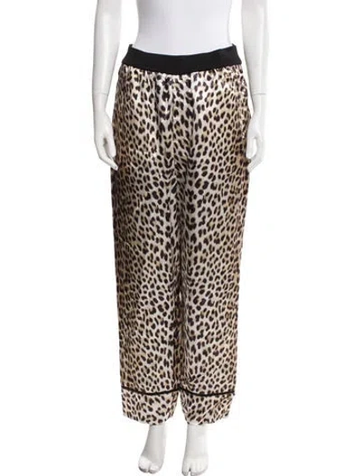Pre-owned 3.1 Phillip Lim Animal Print Sweatpants W/ Tags In Neutral